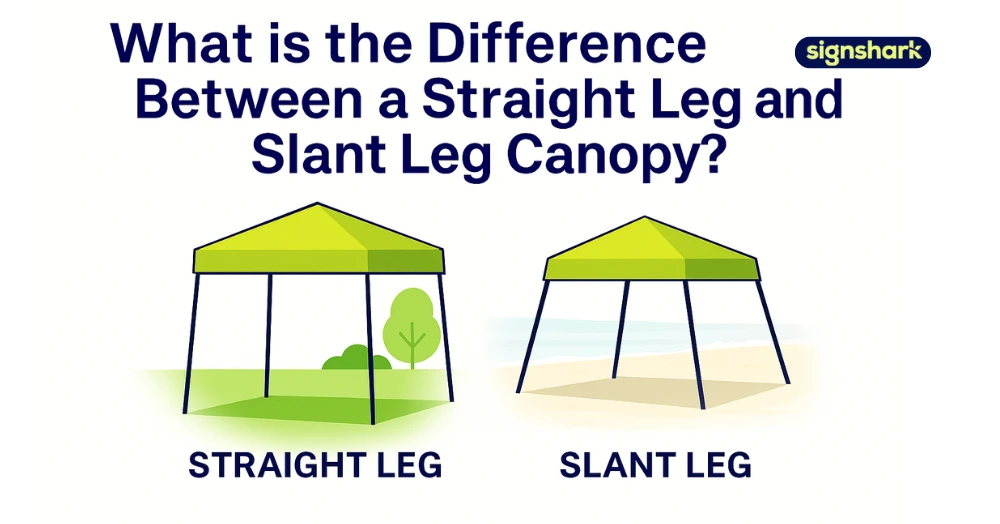 What is the Difference Between a Straight Leg and Slant Leg Canopy
